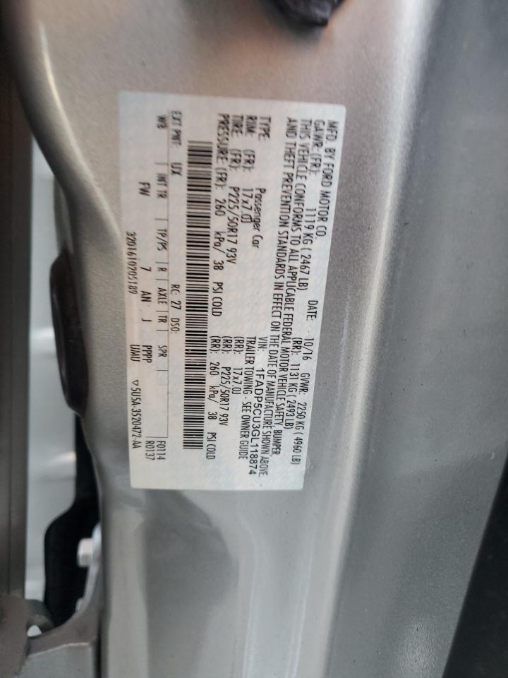 2016 Ford C-Max Premium Sel VIN: 1FADP5CU3GL118874 Lot: 92085515