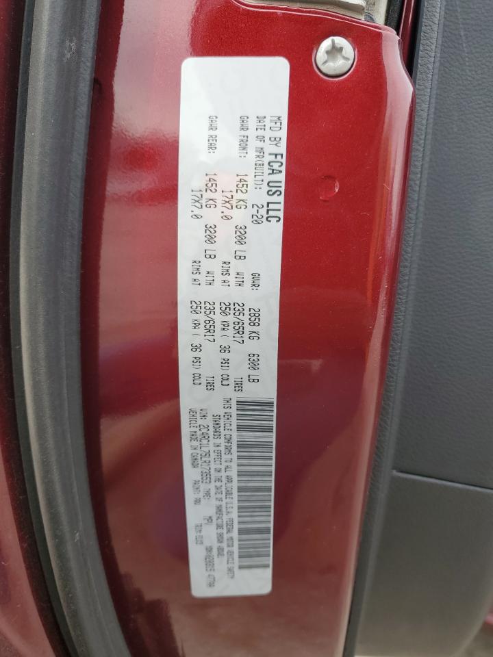 2020 Chrysler Pacifica Hybrid Touring L VIN: 2C4RC1L75LR173553 Lot: 92042305