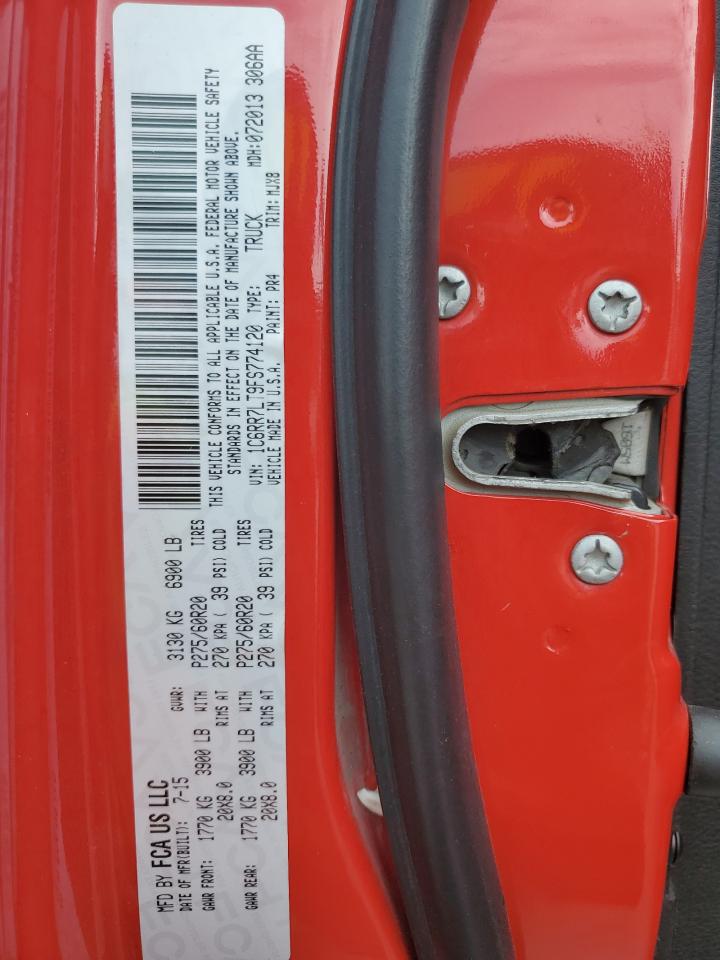 2015 Ram 1500 Slt VIN: 1C6RR7LT9FS774120 Lot: 91281295