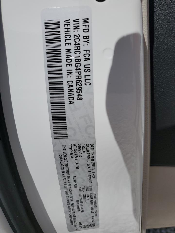 2023 Chrysler Pacifica Touring L VIN: 2C4RC1BG4PR629548 Lot: 92348615