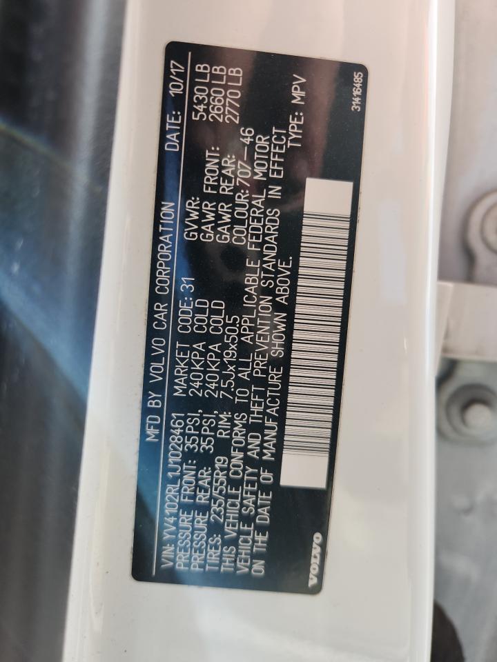 2018 Volvo Xc60 T5 Inscription VIN: YV4102RL1J1028461 Lot: 93299885