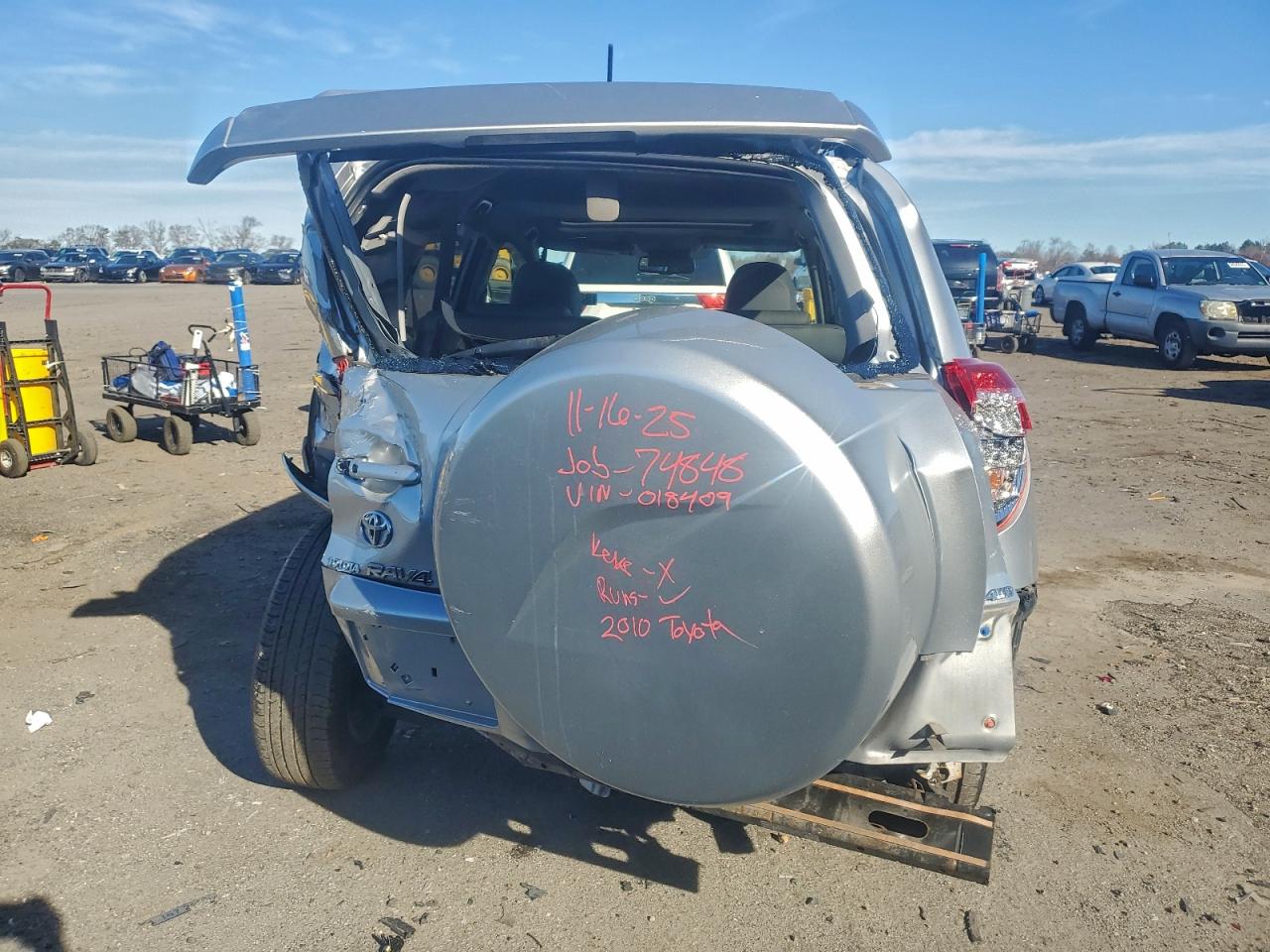 2010 Toyota Rav4 Limited VIN: JTMDF4DVXA5018409 Lot: 93886575