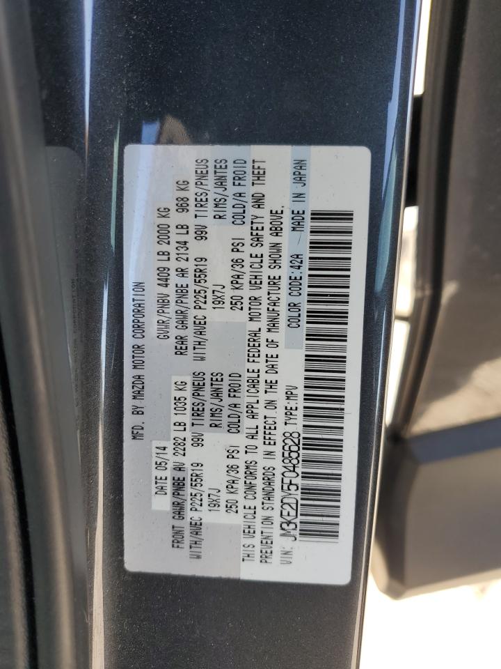 2015 Mazda Cx-5 Gt VIN: JM3KE2DY5F0485628 Lot: 91231195