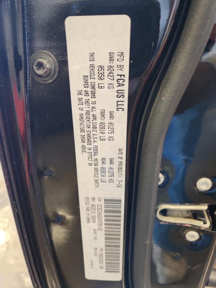 2016 Chrysler 300 S VIN: 2C3CCAGG2GH296162 Lot: 91186415