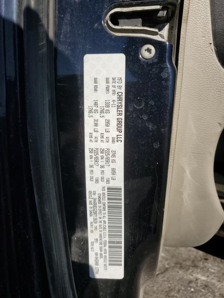 2011 Chrysler Town & Country Touring L VIN: 2A4RR8DG2BR713620 Lot: 92407445