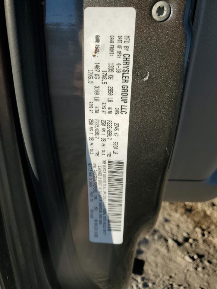 2010 Chrysler Town & Country Touring VIN: 2A4RR5D17AR279431 Lot: 91384395