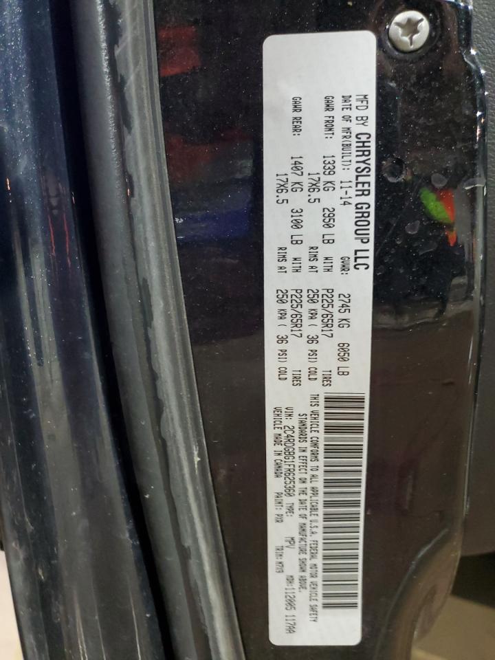 2015 Dodge Grand Caravan Se VIN: 2C4RDGBG1FR625360 Lot: 93538315