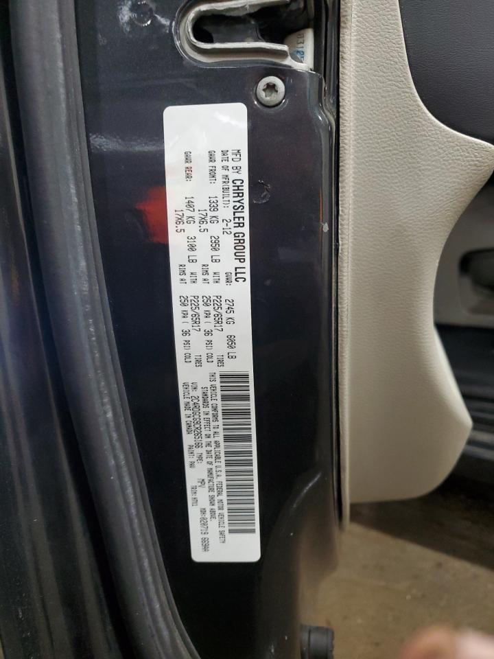 2012 Dodge Grand Caravan Sxt VIN: 2C4RDGCG9CR265166 Lot: 90754915