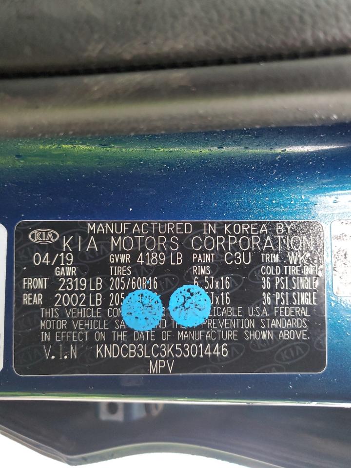 2019 Kia Niro Fe VIN: KNDCB3LC3K5301446 Lot: 93073645