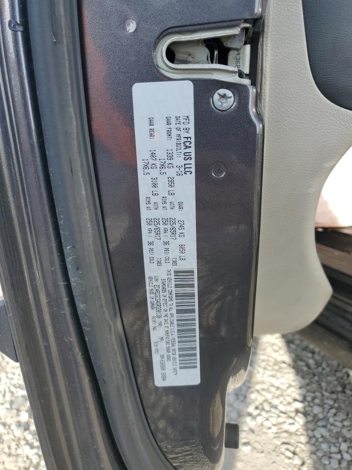 2016 Dodge Grand Caravan Sxt VIN: 2C4RDGCG4GR330138 Lot: 92880495