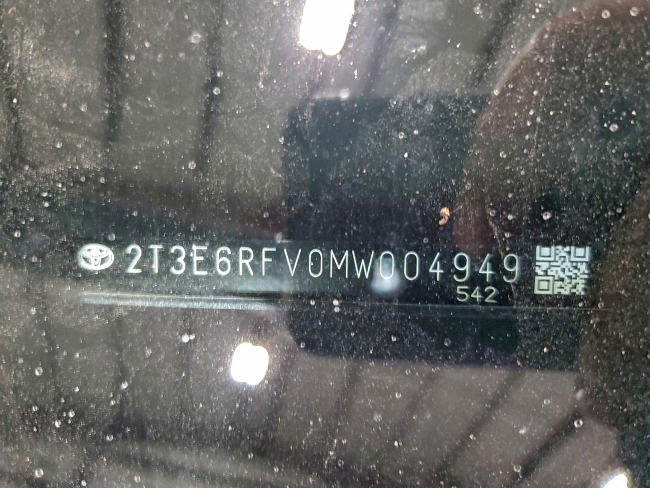 2021 Toyota Rav4 Xse VIN: 2T3E6RFV0MW004949 Lot: 94327875