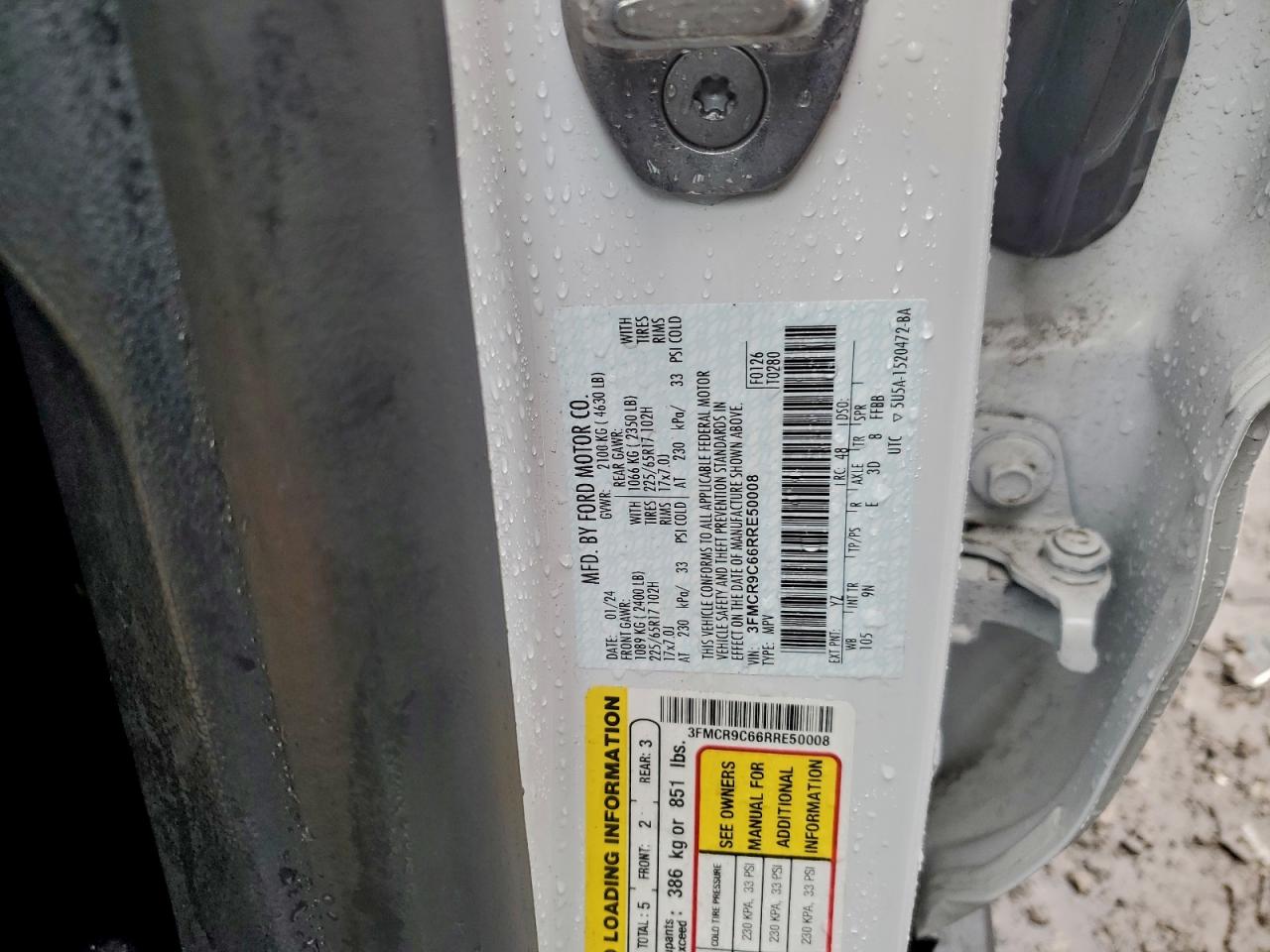 2018 Ford Bronco Sport Outer Banks VIN: 3FMCR9C66RRE50008 Lot: 94432005