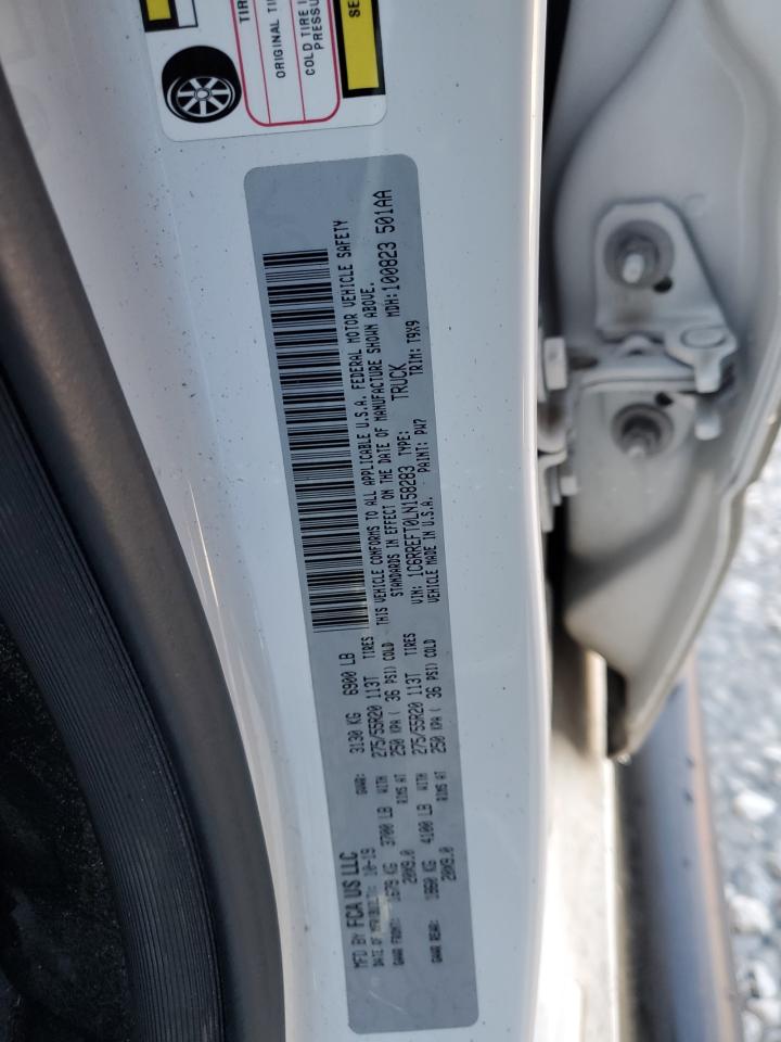 2020 Ram 1500 Big Horn/Lone Star VIN: 1C6RREFT0LN158283 Lot: 91527515