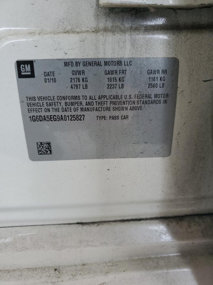 2010 Cadillac Cts VIN: 1G6DA5EG9A0125827 Lot: 91188985