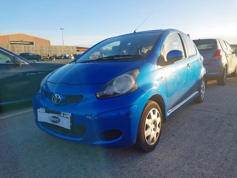 2010 TOYOTA AYGO 1.0 VVT-I BLUE 5DR MMT for sale at Copart SANDWICH