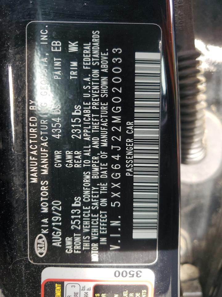 2021 Kia K5 Gt Line VIN: 5XXG64J22MG020033 Lot: 91832915