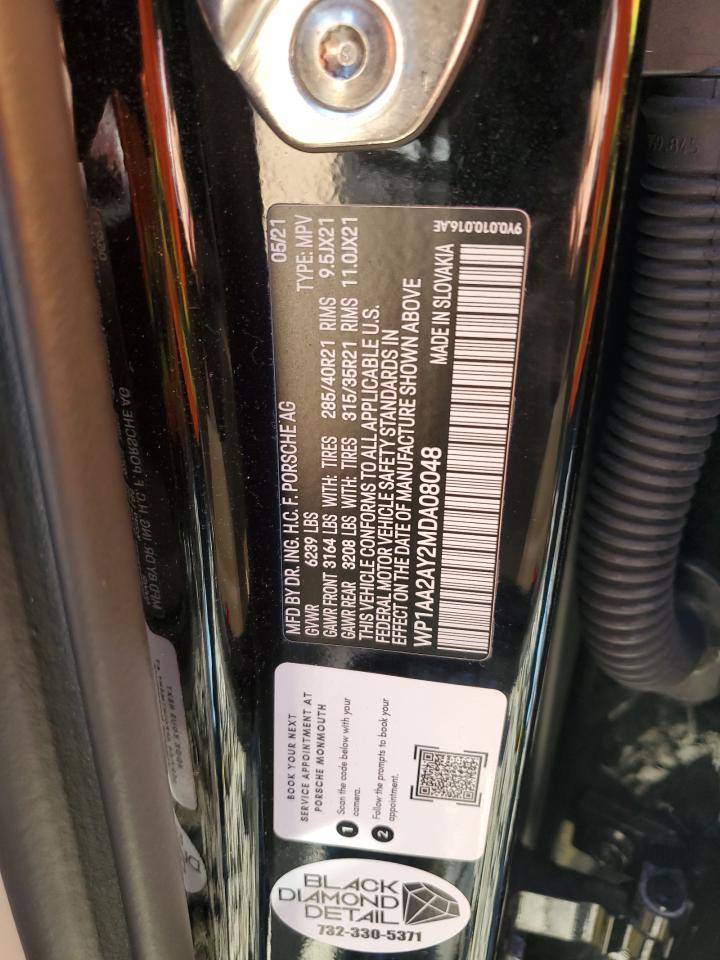 2021 Porsche Cayenne VIN: WP1AA2AY2MDA08048 Lot: 90487245