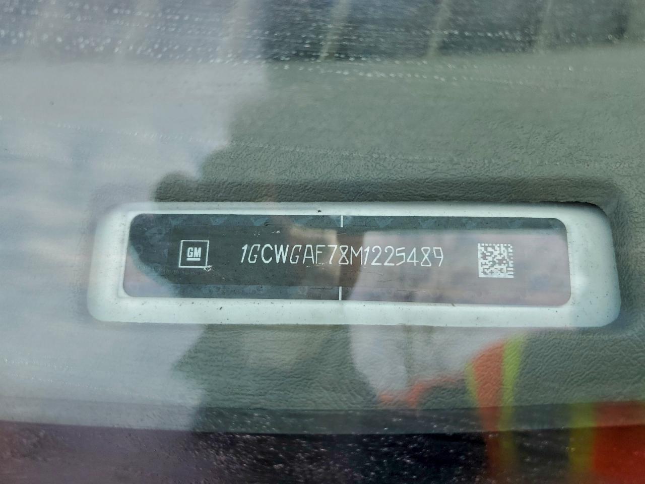 2021 Chevrolet Express G2500 VIN: 1GCWGAF78M1225489 Lot: 92990675