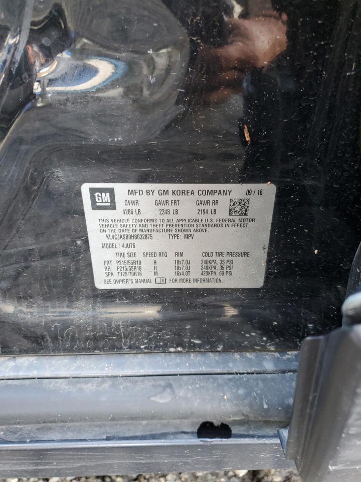 2017 Buick Encore Preferred VIN: KL4CJASB0HB032875 Lot: 91026435