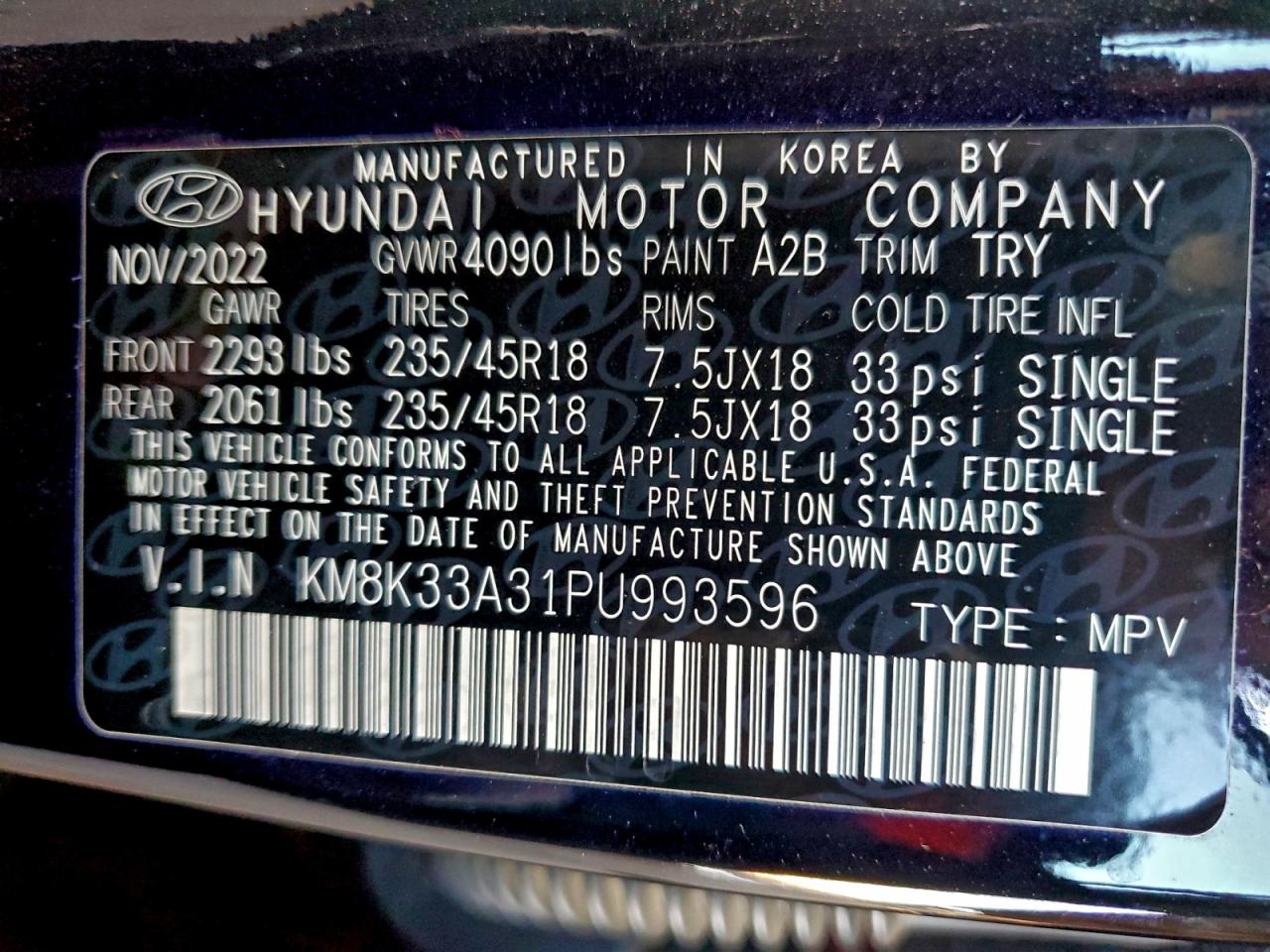 2023 Hyundai Kona N Line VIN: KM8K33A31PU993596 Lot: 94376865