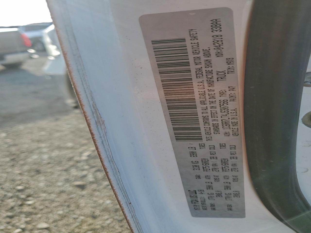 2018 Ram 1500 Slt VIN: 1C6RR7LT4JS307566 Lot: 92855405