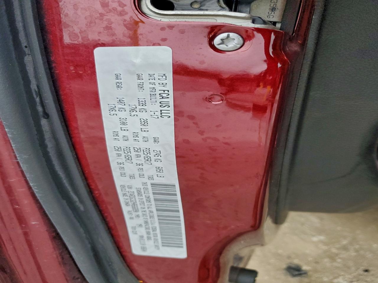 2017 Dodge Grand Caravan Sxt VIN: 2C4RDGCG2HR666890 Lot: 93757265