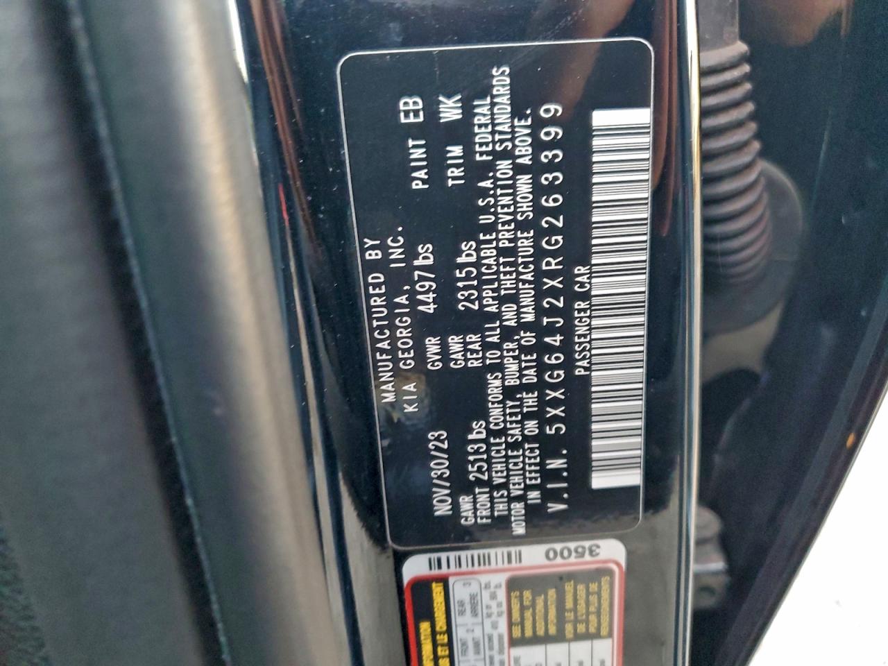 2024 Kia K5 Gt Line VIN: 5XXG64J2XRG263399 Lot: 93991095