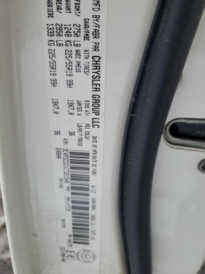 2012 Dodge Journey Sxt VIN: 3C4PDCCG1CT321548 Lot: 92373425