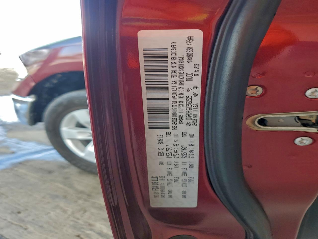 2019 Ram 1500 Classic Tradesman VIN: 1C6RR7FG7KS522925 Lot: 94902125