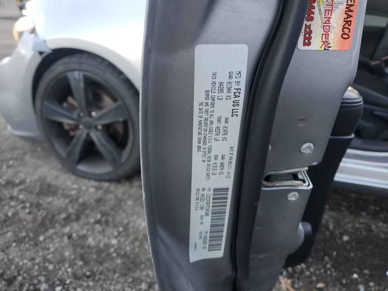 2015 Dodge Dart Sxt VIN: 1C3CDFBB7FD345308 Lot: 92738695