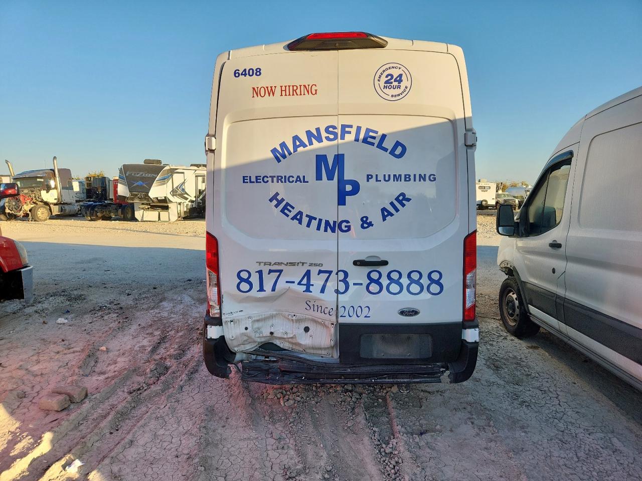 2023 Ford Transit 250 Delivery Van VIN: 1FTBR3X84PKA46408 Lot: 92024125