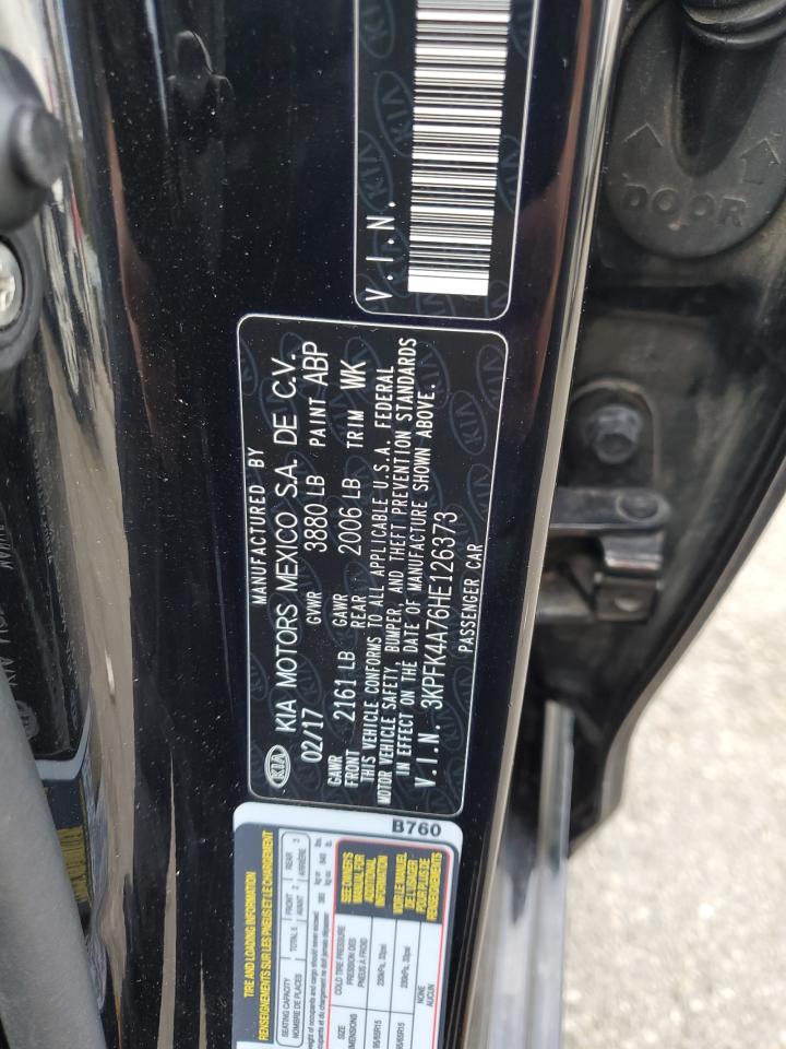 2017 Kia Forte Lx VIN: 3KPFK4A76HE126373 Lot: 93015835