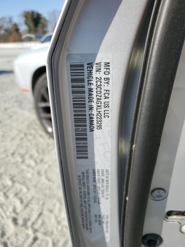 2020 Dodge Challenger Sxt VIN: 2C3CDZAGXLH223295 Lot: 93177045