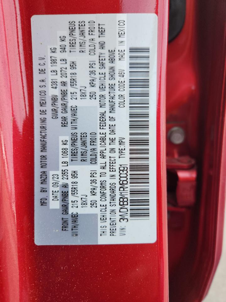 2024 Mazda Cx-30 Select VIN: 3MVDMBBM1RM600391 Lot: 91126175