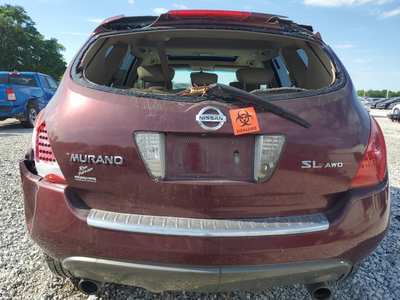 2007 Nissan Murano Sl VIN: JN8AZ08W77W636011 Lot: 93672145