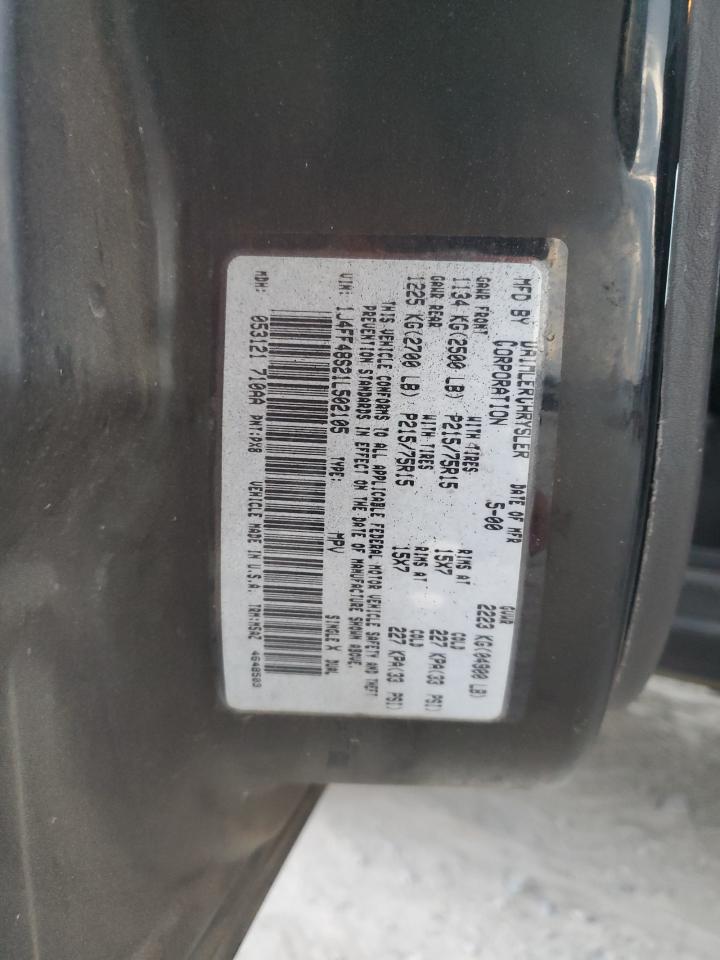 2001 Jeep Cherokee Sport VIN: 1J4FF48S21L502105 Lot: 92855015