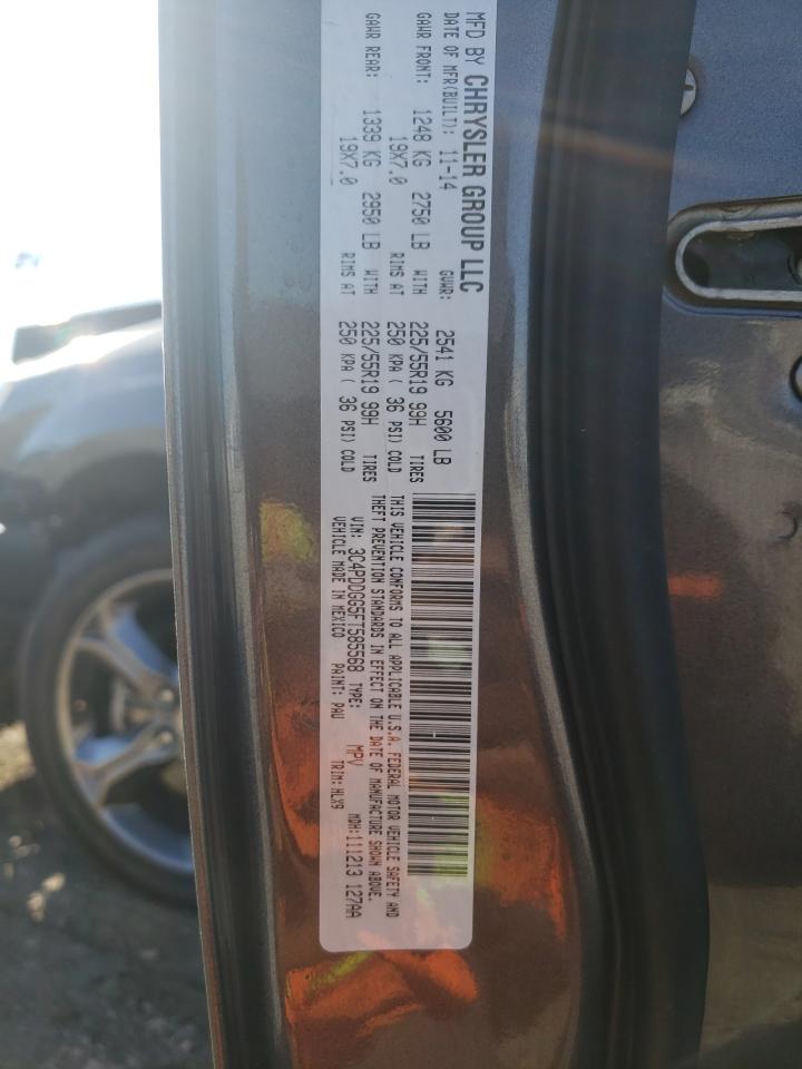 2015 Dodge Journey Cr VIN: 3C4PDDGG5FT585568 Lot: 93122065