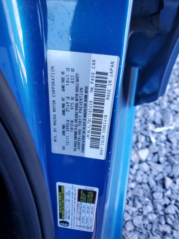 2012 Mazda 3 I VIN: JM1BL1L78C1585228 Lot: 91893955