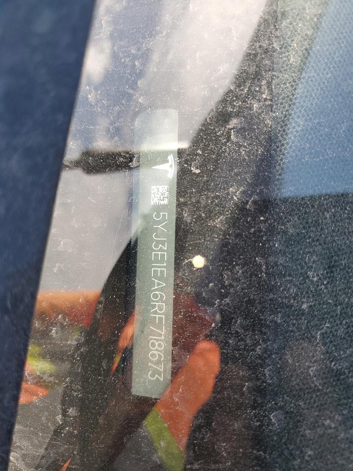 2024 Tesla Model 3 VIN: 5YJ3E1EA6RF718673 Lot: 92030305