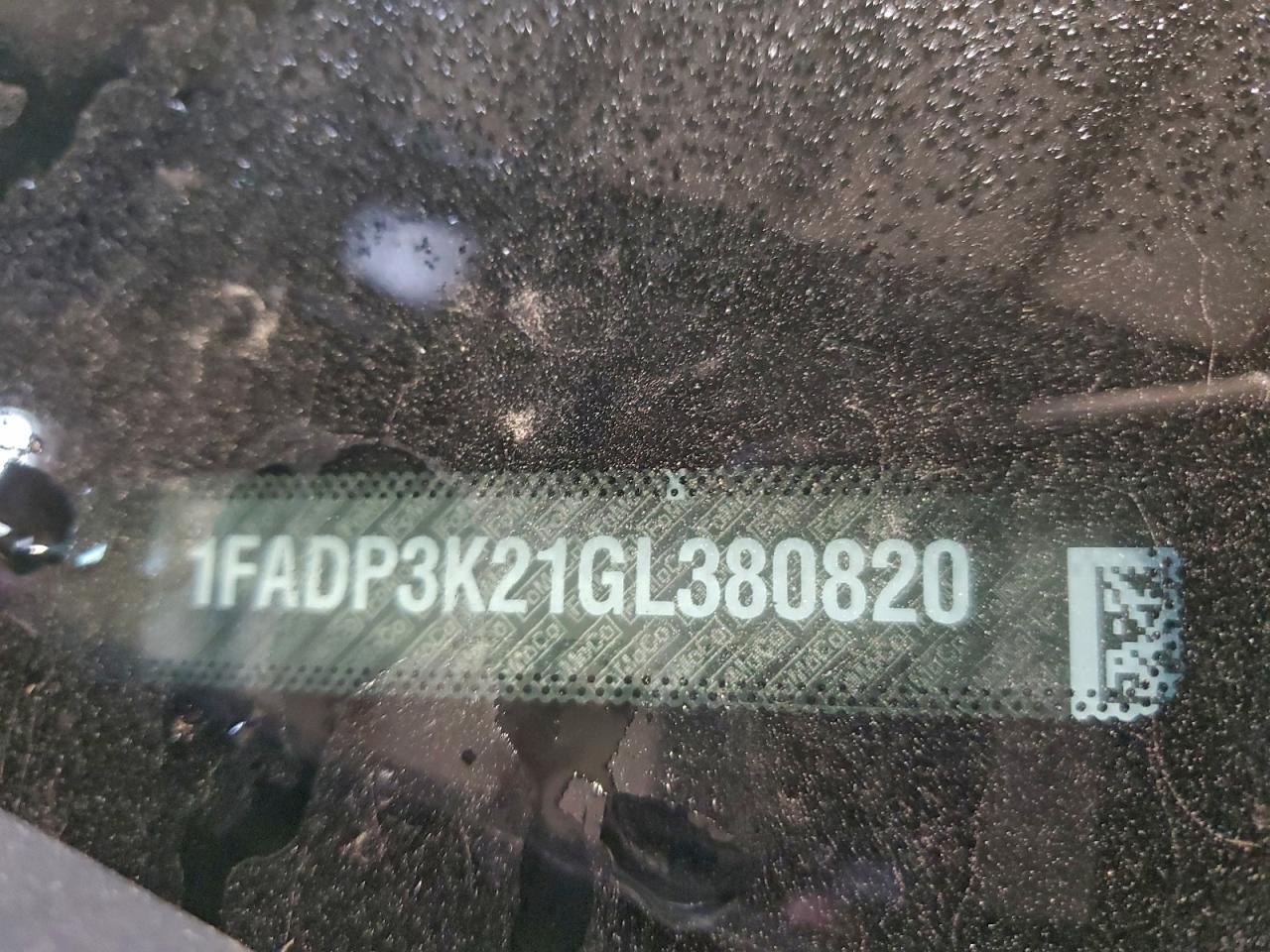 2016 Ford Focus Se VIN: 1FADP3K21GL380820 Lot: 94815225