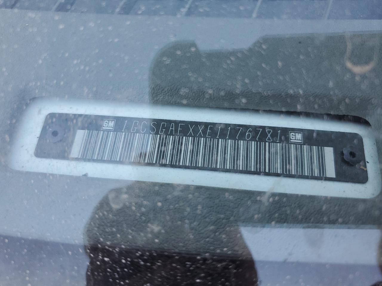 2014 Chevrolet Express G1500 VIN: 1GCSGAFXXE1176781 Lot: 92116035