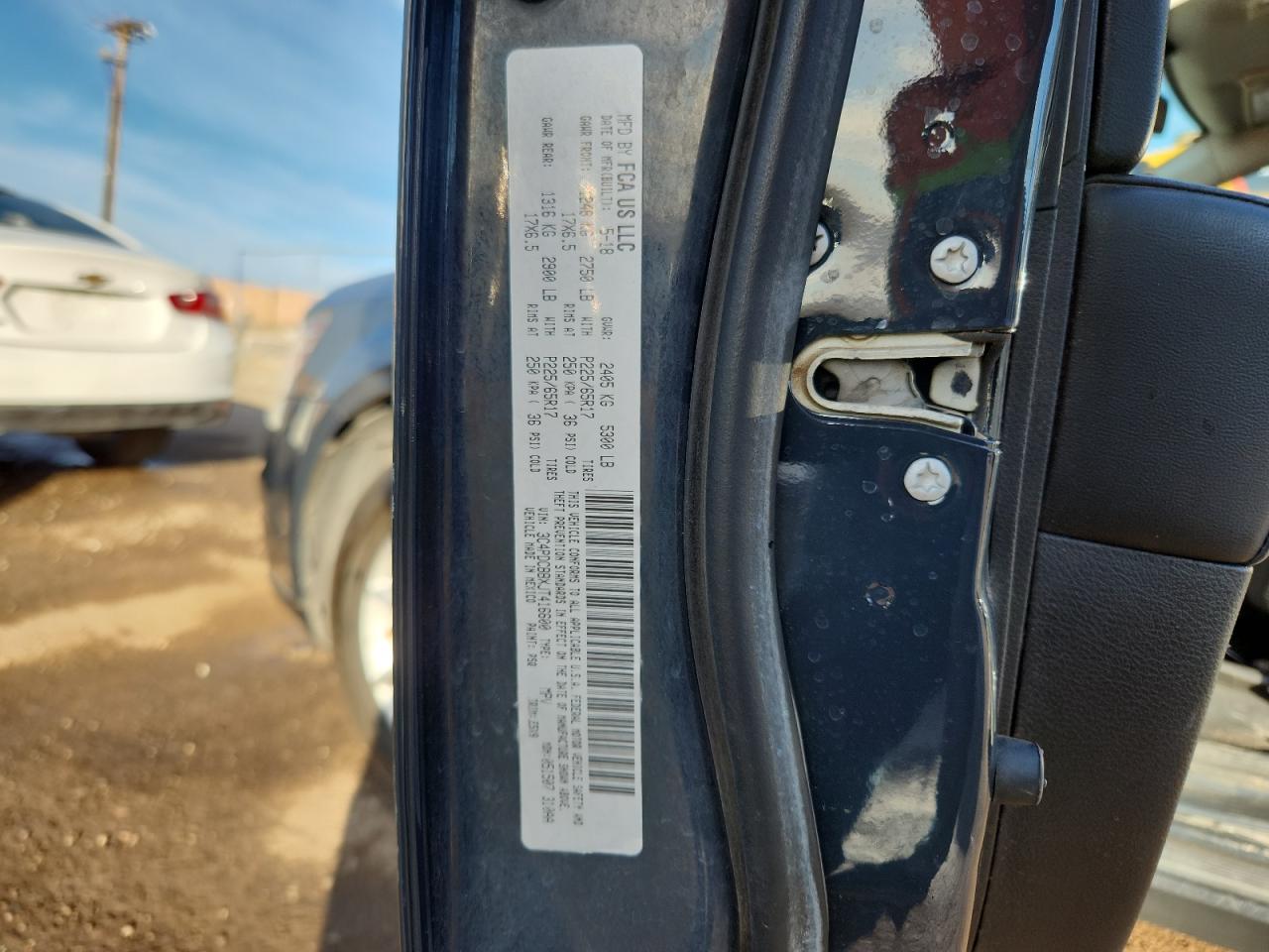 2018 Dodge Journey Sxt VIN: 3C4PDCBBXJT416600 Lot: 92210665