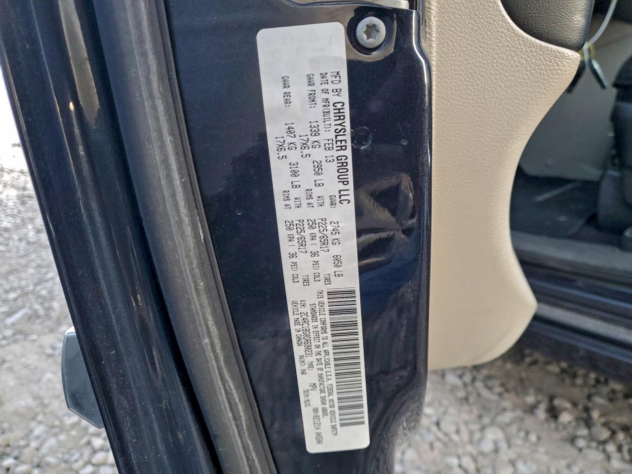 2013 Chrysler Town & Country Touring VIN: 2C4RC1BG0DR690231 Lot: 94903285