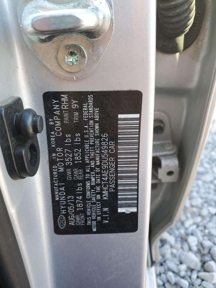 2013 Hyundai Accent Gls VIN: KMHCT4AE9DU549826 Lot: 91819625