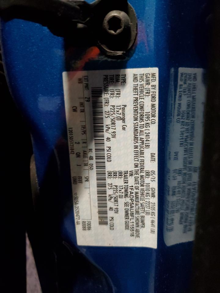 2015 Ford C-Max Se VIN: 1FADP5AU8FL115518 Lot: 91720135