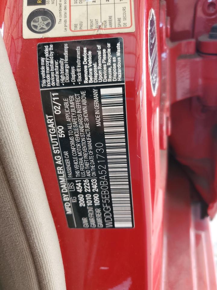 2011 Mercedes-Benz C 300 VIN: WDDGF5EB0BA521730 Lot: 92324915