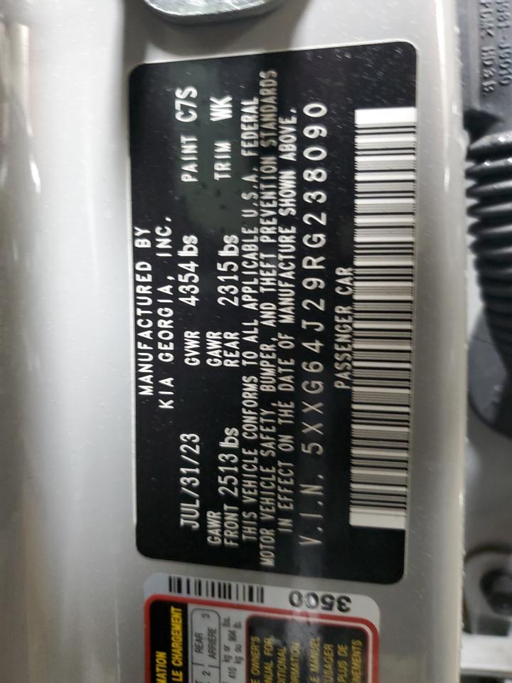 2024 Kia K5 Gt Line VIN: 5XXG64J29RG238090 Lot: 93846025