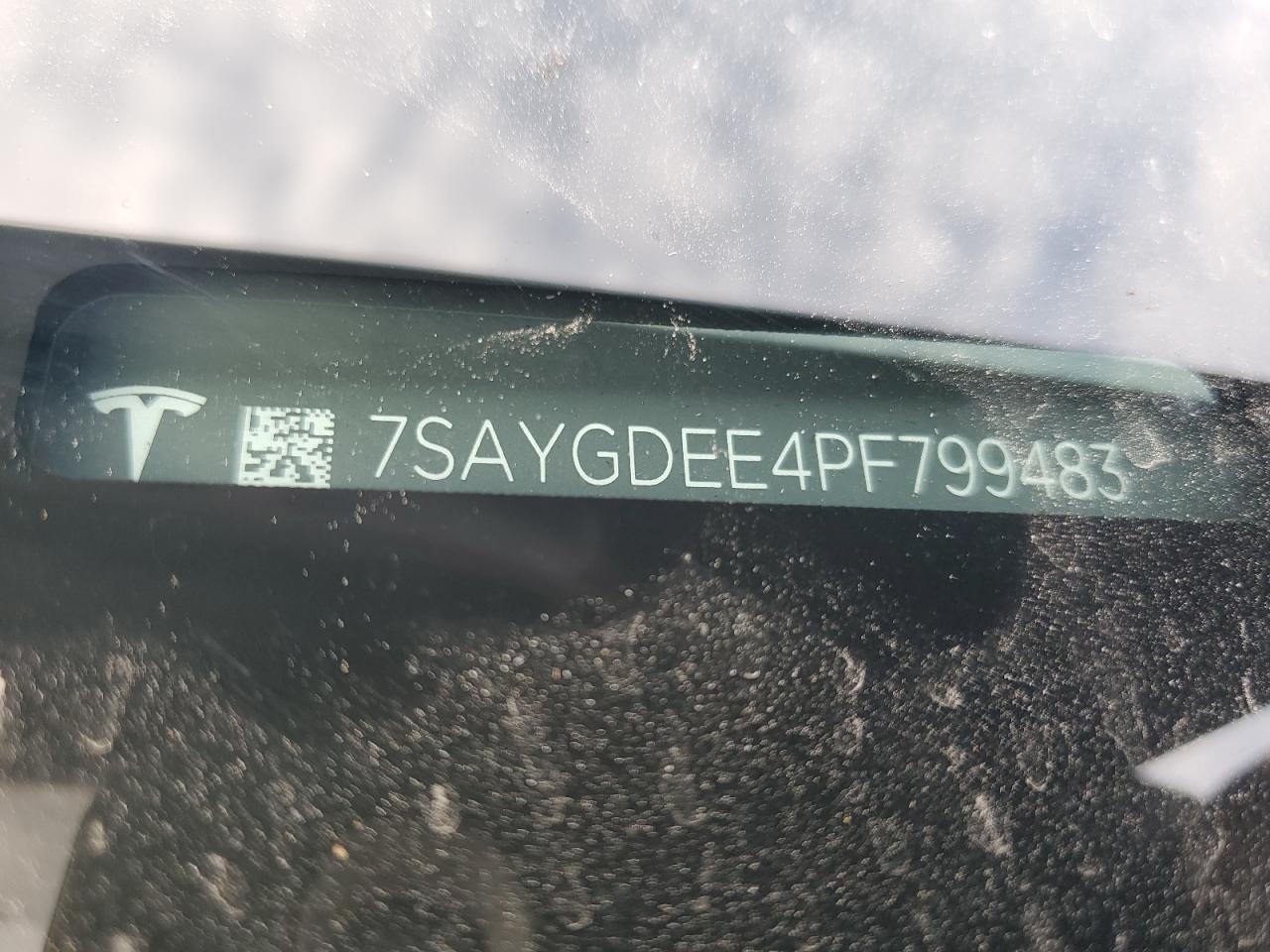 2023 Tesla Model Y VIN: 7SAYGDEE4PF799483 Lot: 93455445