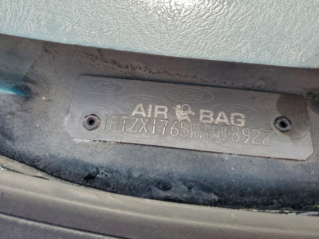 1998 Ford F150 VIN: 1FTZX1765WNB08922 Lot: 93960875