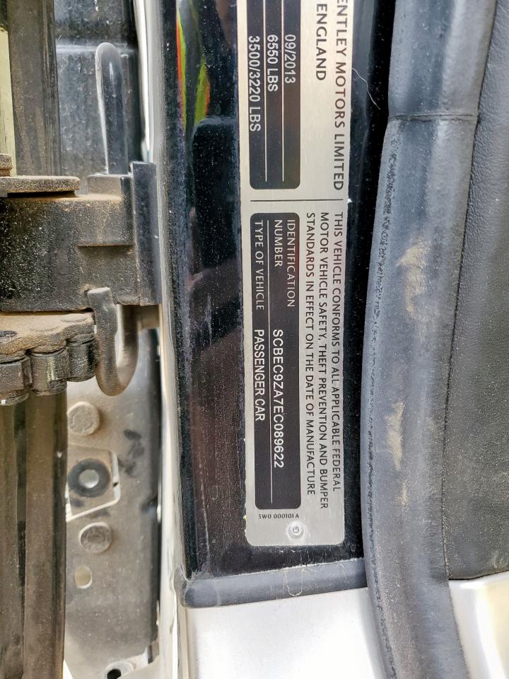 2014 Bentley Flying Spur VIN: SCBEC9ZA7EC089622 Lot: 92852565